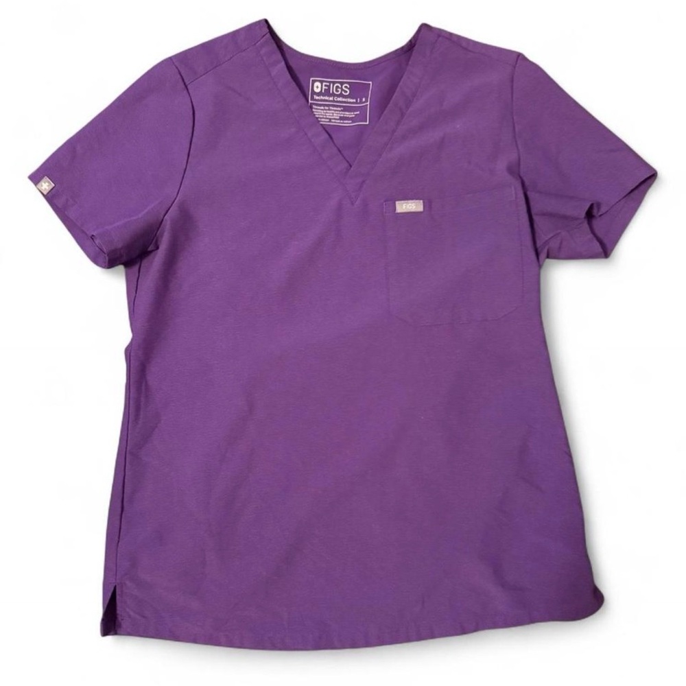 FIGS scrub top “Catarina” in purple, size Small. EUC! (1274) #scrubs